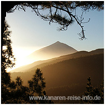 Der Teide in der Morgendämmerung kanaren, berg, teide, teneriffa