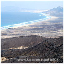 kanaren, fuerteventura, vulkan, strand, meer